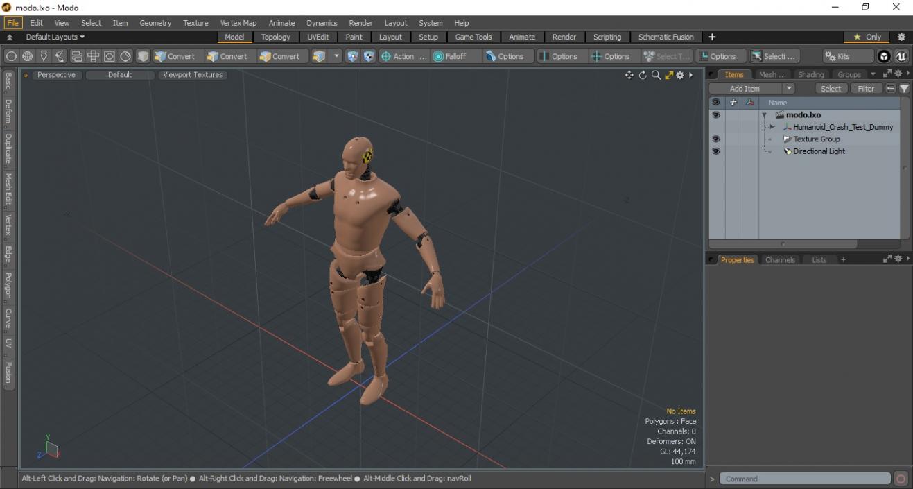 3D model Humanoid Crash Test Dummy