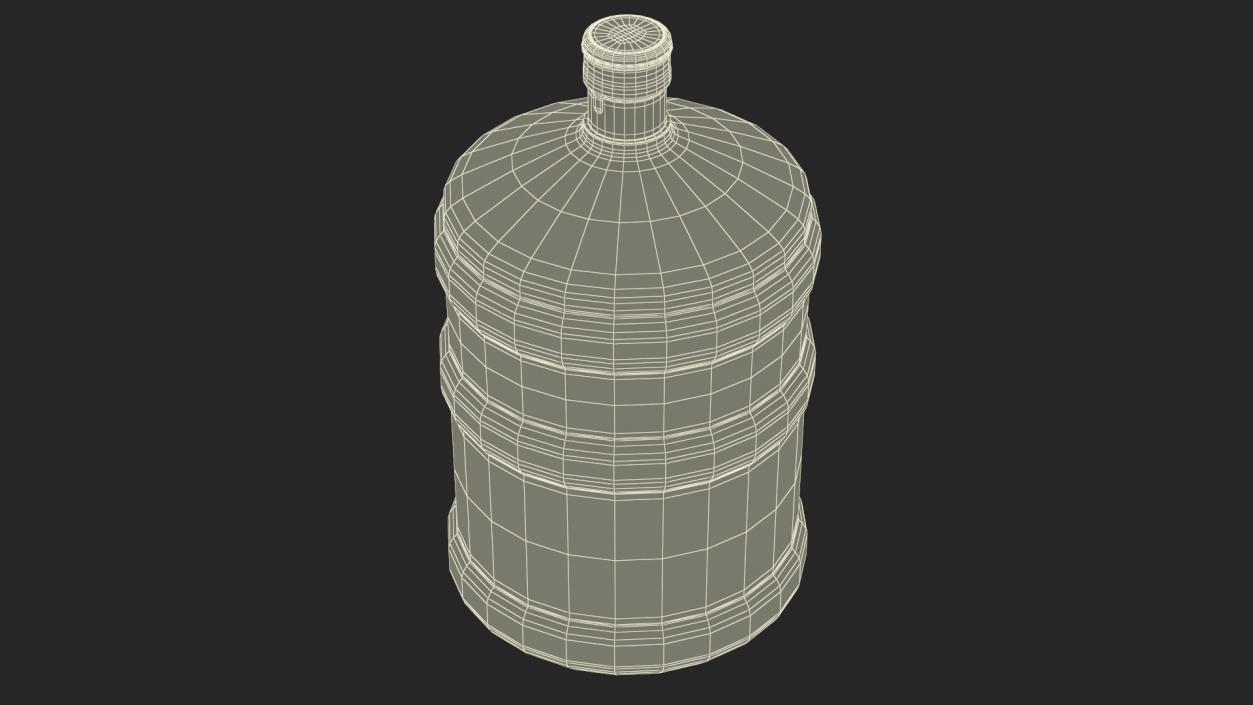 Gallon Water Bottle 3 Tier Holder Shelf Gray 3D model