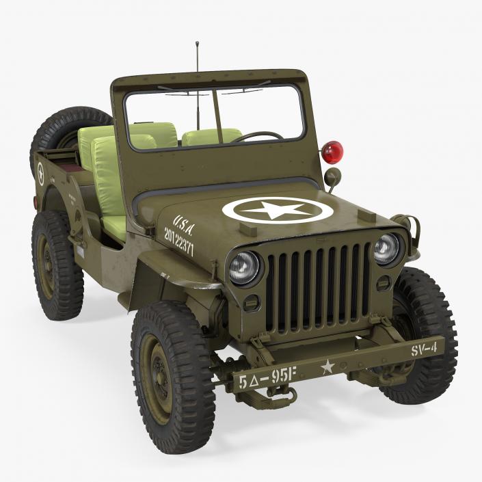 US Military Wheeled Vehicles Collection 3D model