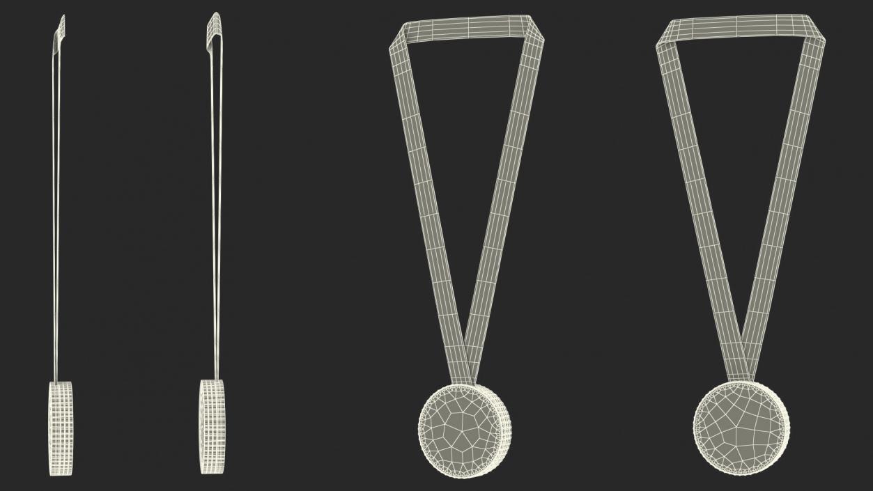 3D Olympic Gold Medal 2024 model