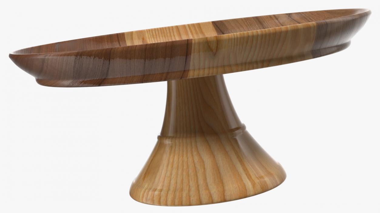 Cake Stand Wooden 3D