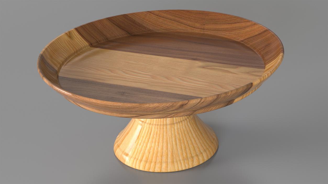 Cake Stand Wooden 3D