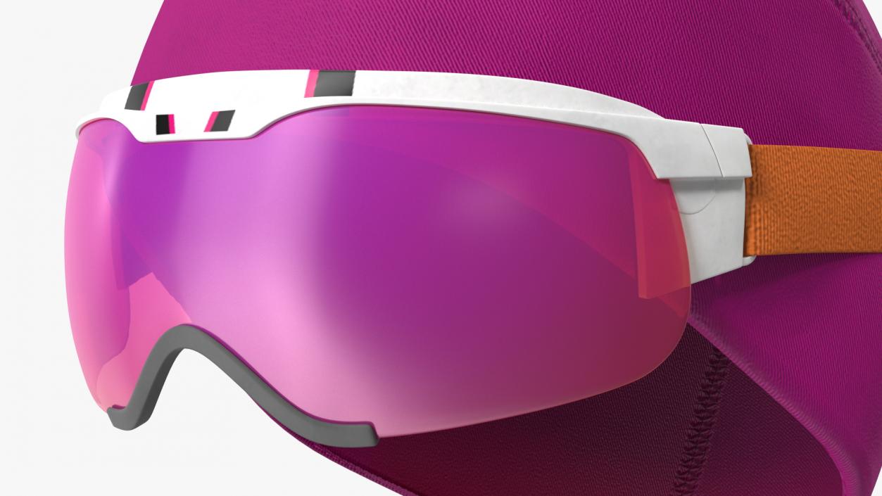 3D model Ski Cap with Goggles