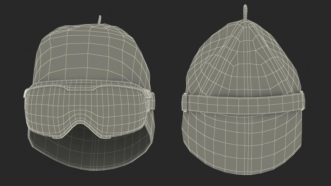 3D model Ski Cap with Goggles