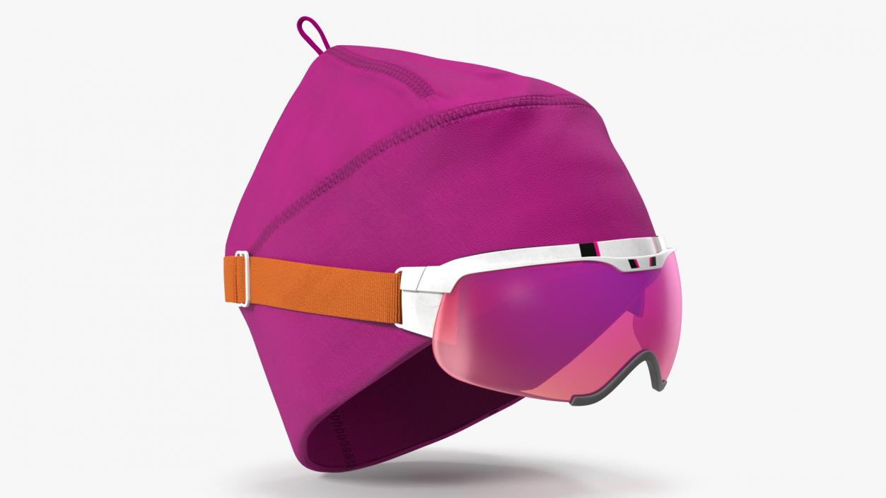 3D model Ski Cap with Goggles