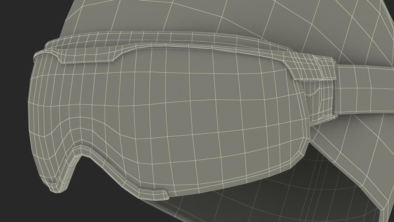 3D model Ski Cap with Goggles