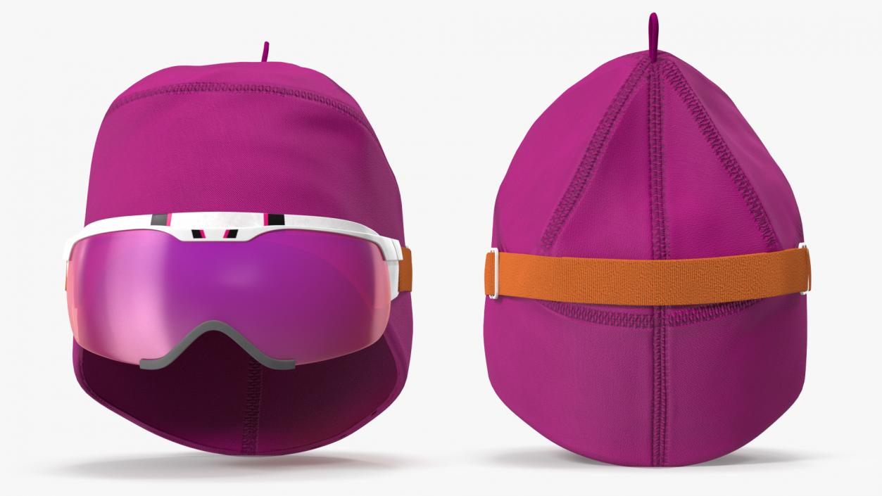 3D model Ski Cap with Goggles