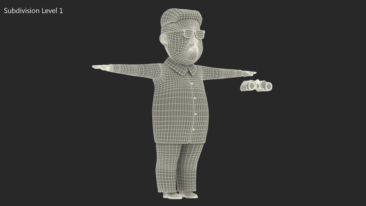 Cartoon Kim Jong Un 3D model