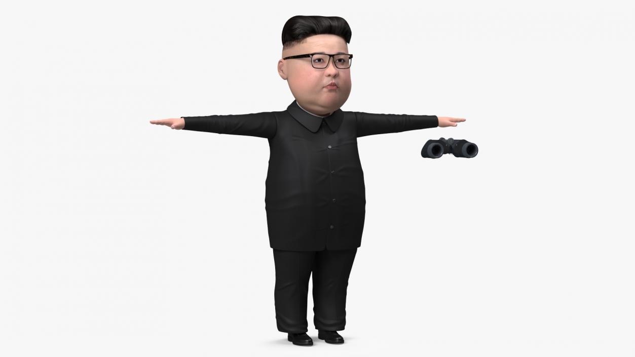 Cartoon Kim Jong Un 3D model