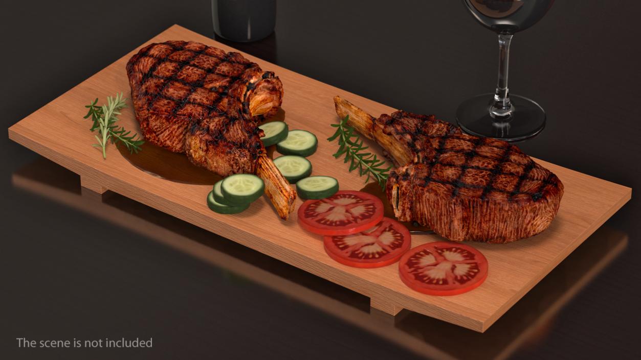 3D BBQ Beef Ribeye Steak