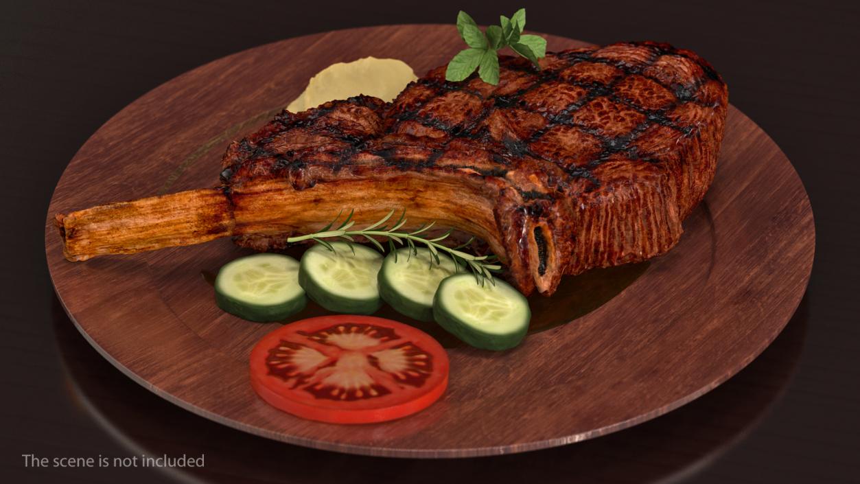 3D BBQ Beef Ribeye Steak