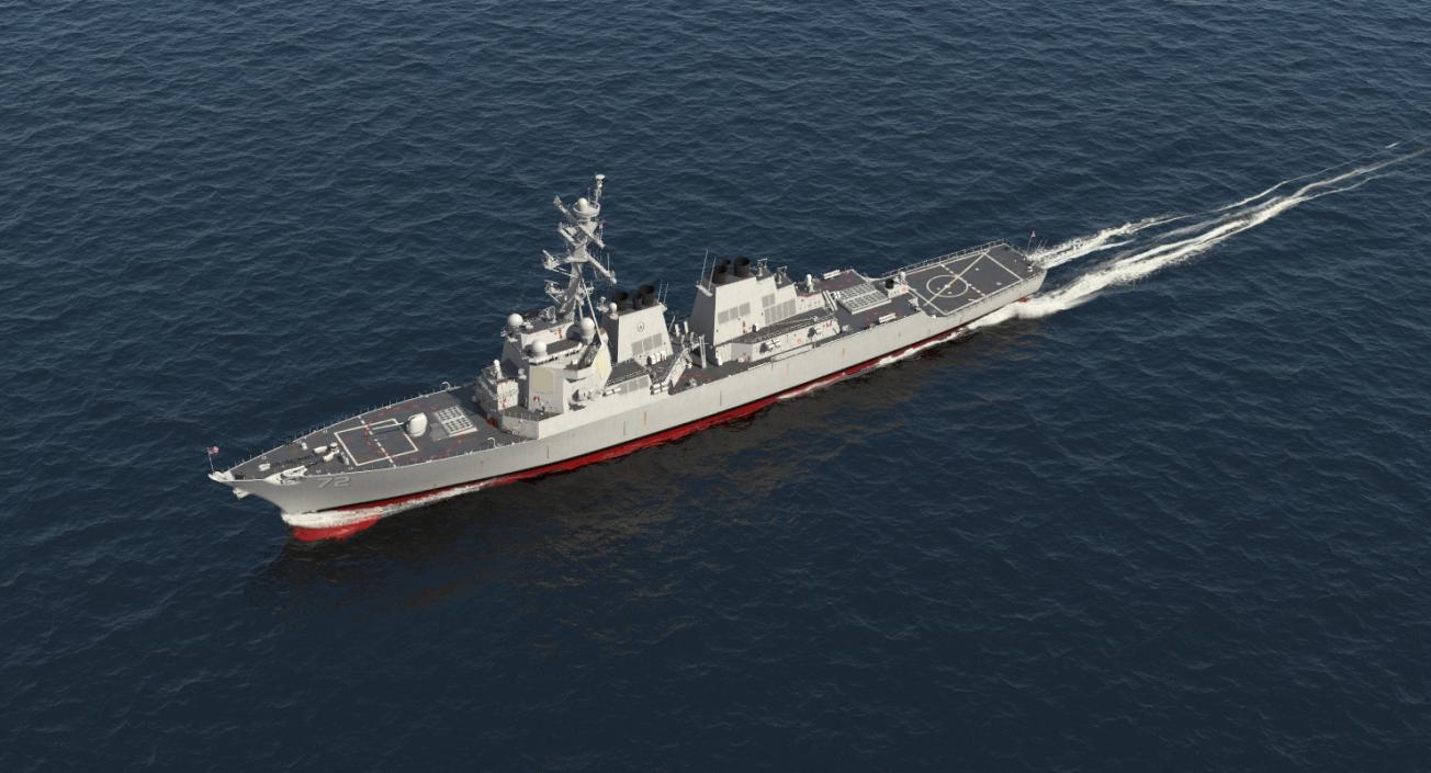 3D Arleigh Burke Destroyer Mahan DDG-72