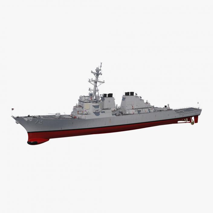 3D Arleigh Burke Destroyer Mahan DDG-72