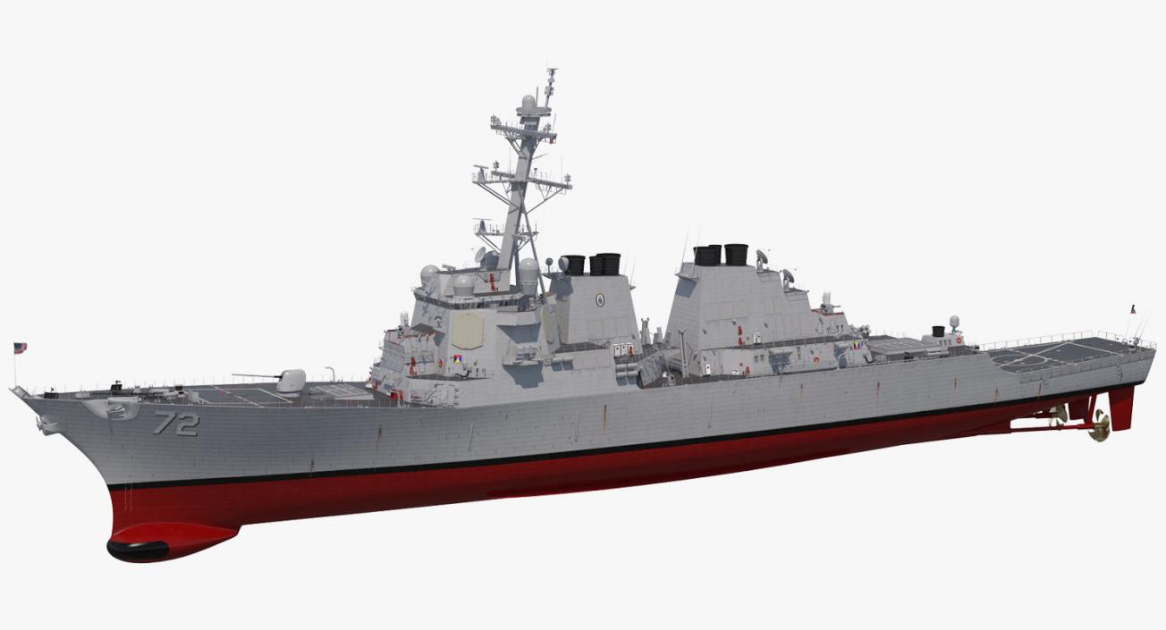 3D Arleigh Burke Destroyer Mahan DDG-72