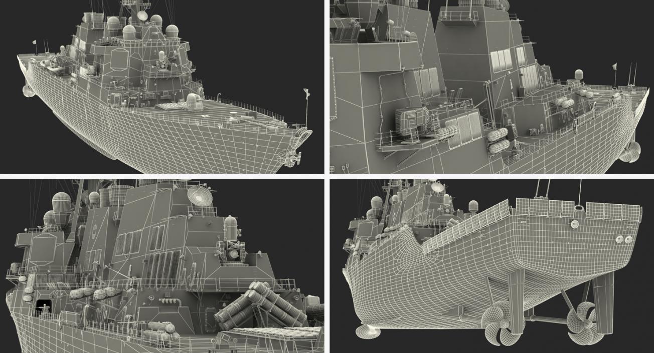 3D Arleigh Burke Destroyer Mahan DDG-72