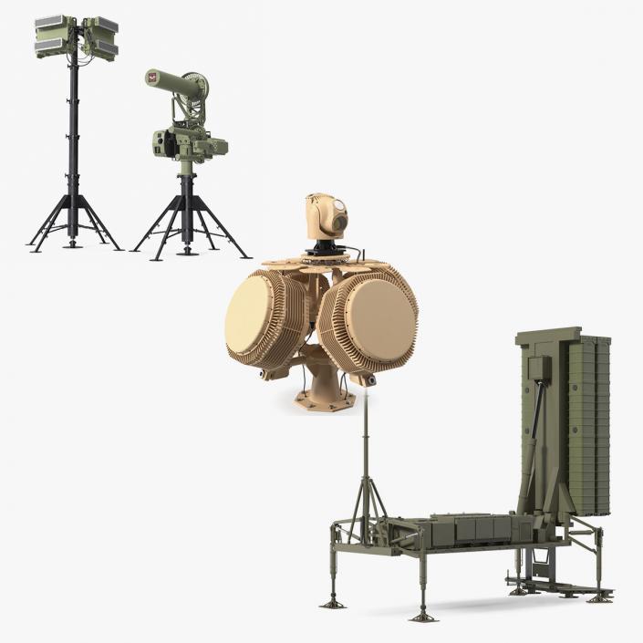 3D Air Defense Missile Systems Collection model