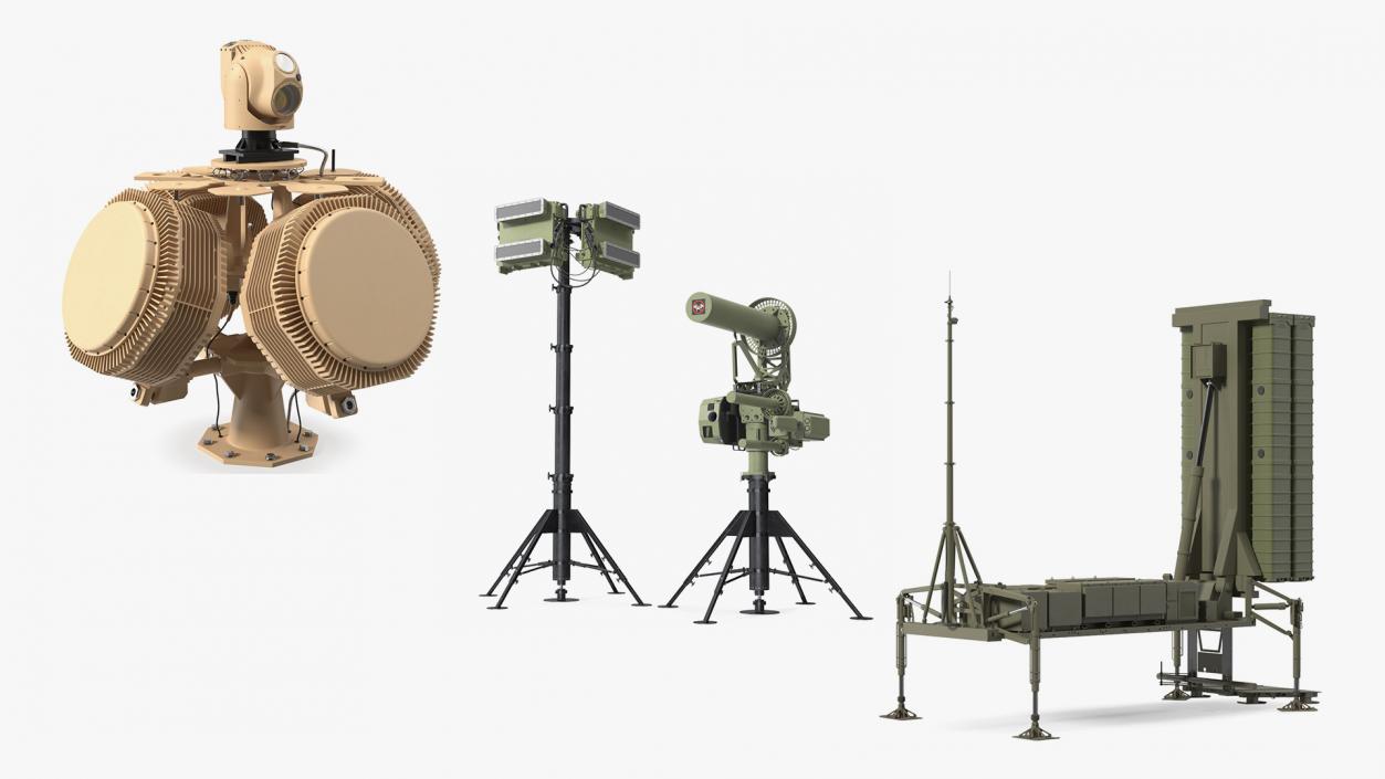 3D Air Defense Missile Systems Collection model