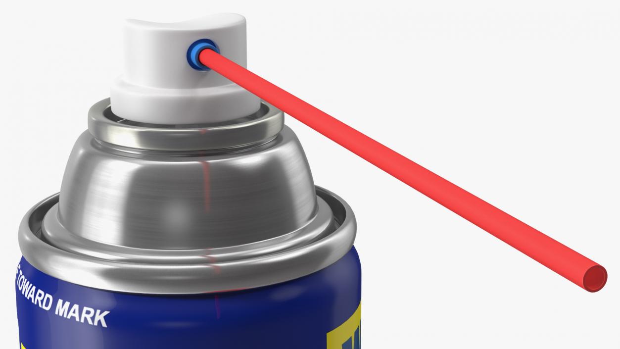 Opened WD 40 Multi Use Product Aerosol Spray 3D model