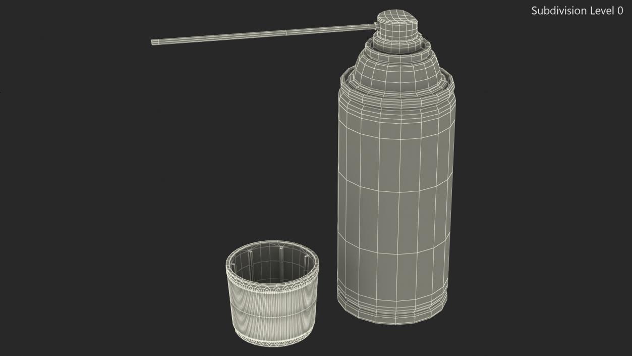 Opened WD 40 Multi Use Product Aerosol Spray 3D model