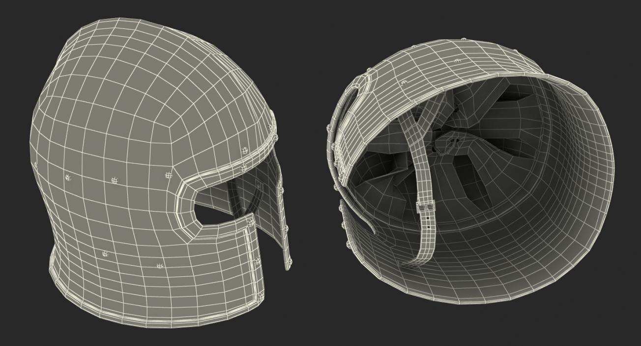 3D model Old Italian Helmets Collection