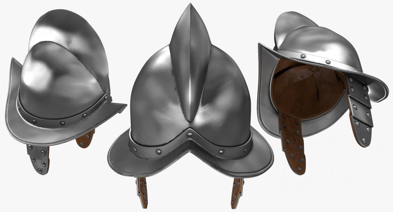 3D model Old Italian Helmets Collection