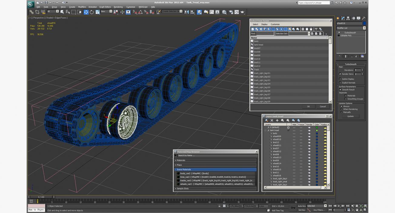 3D model Tank Tread