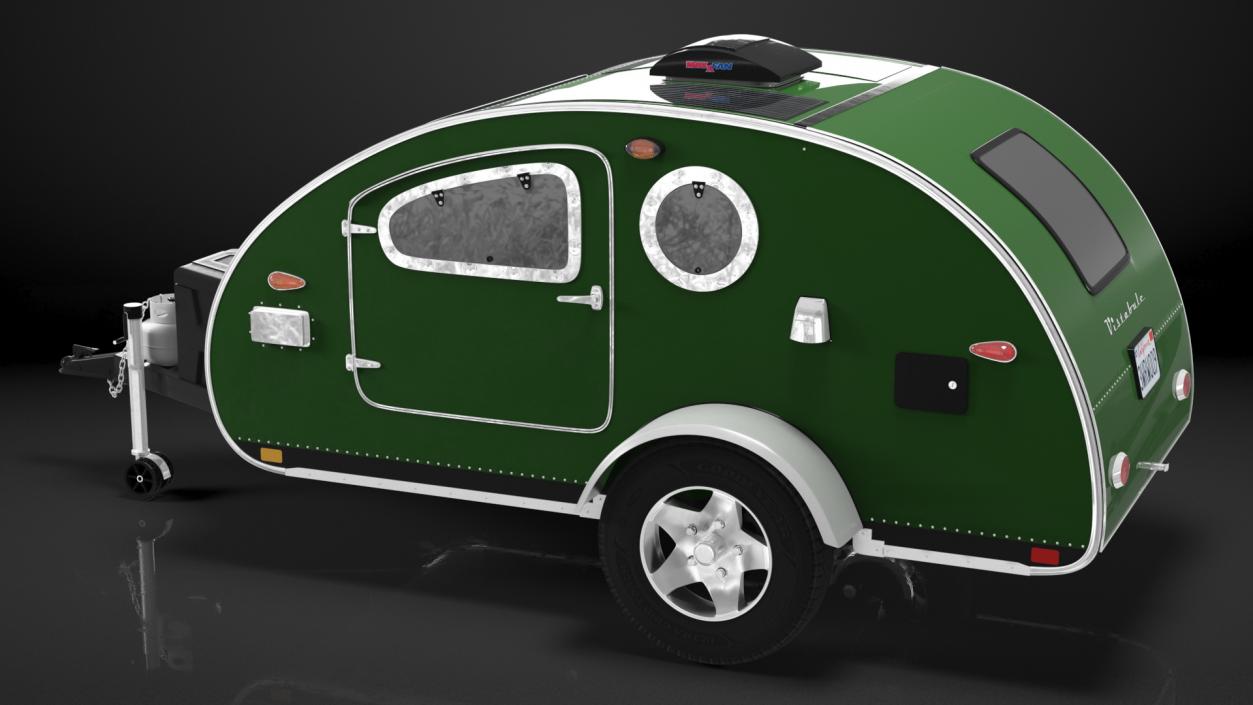 3D model Vistabule Teardrop Camping Trailer Simple Interior