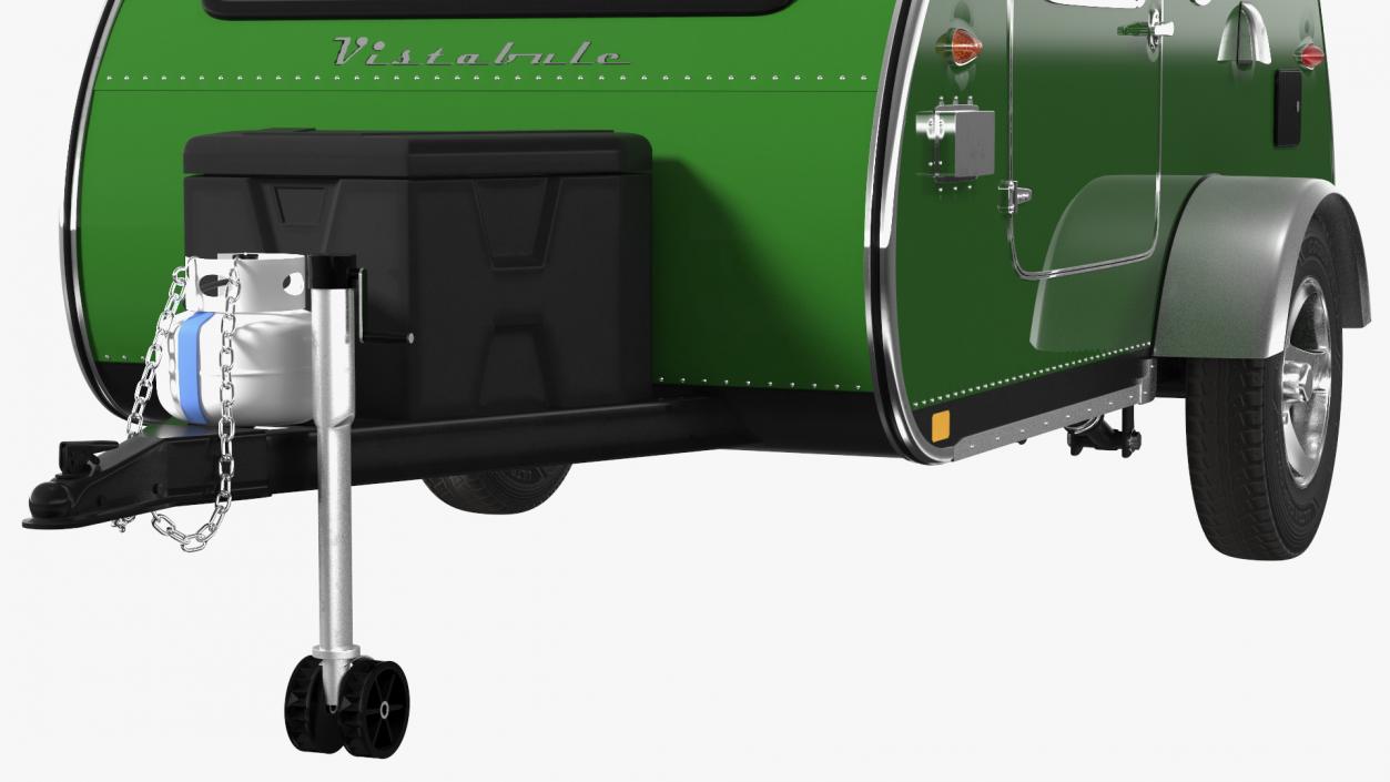 3D model Vistabule Teardrop Camping Trailer Simple Interior