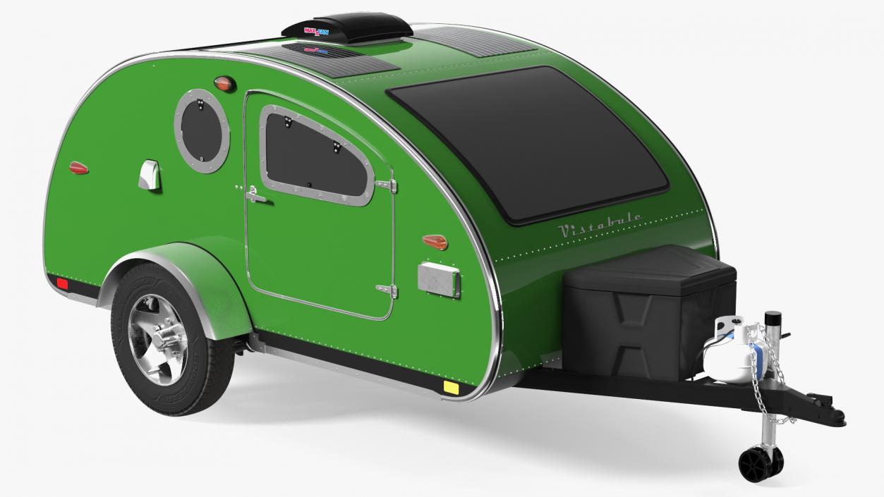 3D model Vistabule Teardrop Camping Trailer Simple Interior