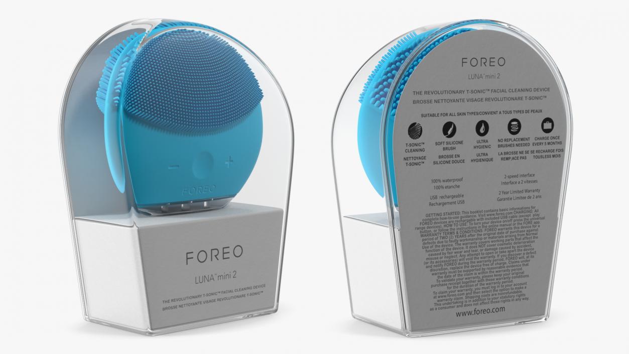 3D LUNA Blue Mini 2 Foreo Carrying Case