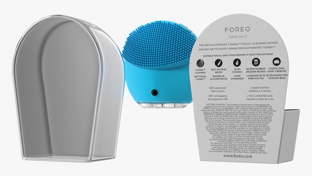 3D LUNA Blue Mini 2 Foreo Carrying Case