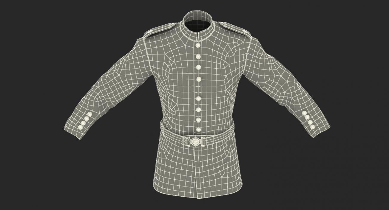 3D model Irish Guard Sergeant Tunic and Belt