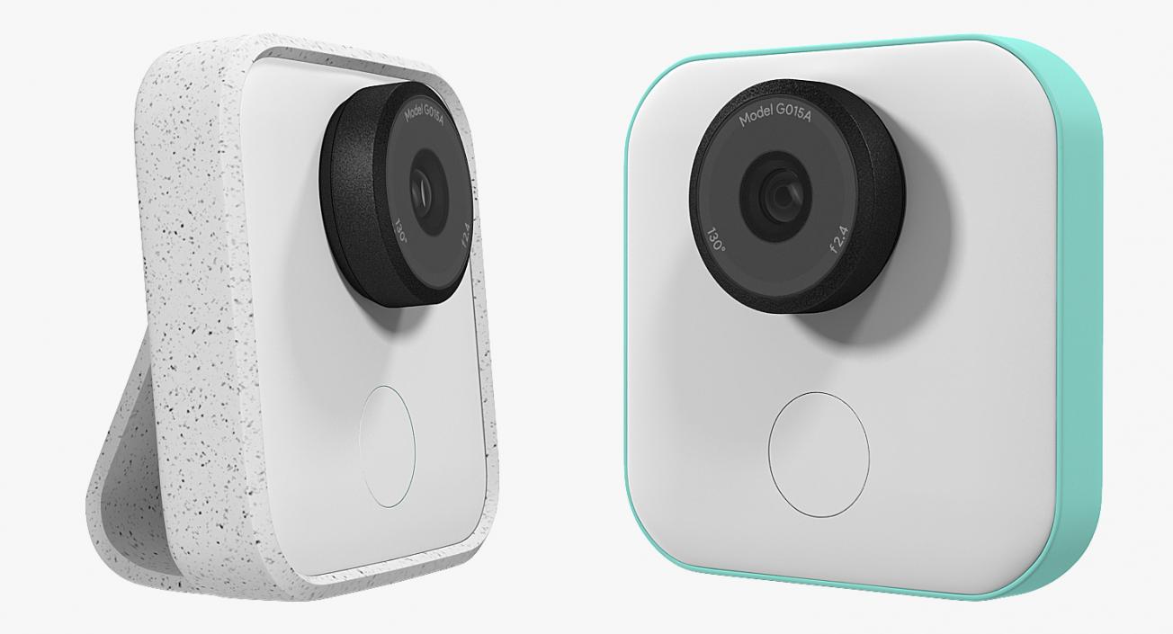 3D model Wireless Smart Camera Google Clips with Cover