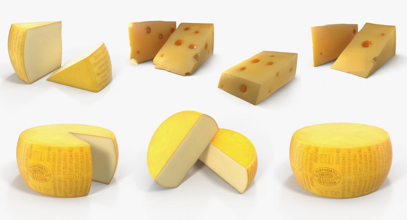 Cheese 3D Models Collection 3D