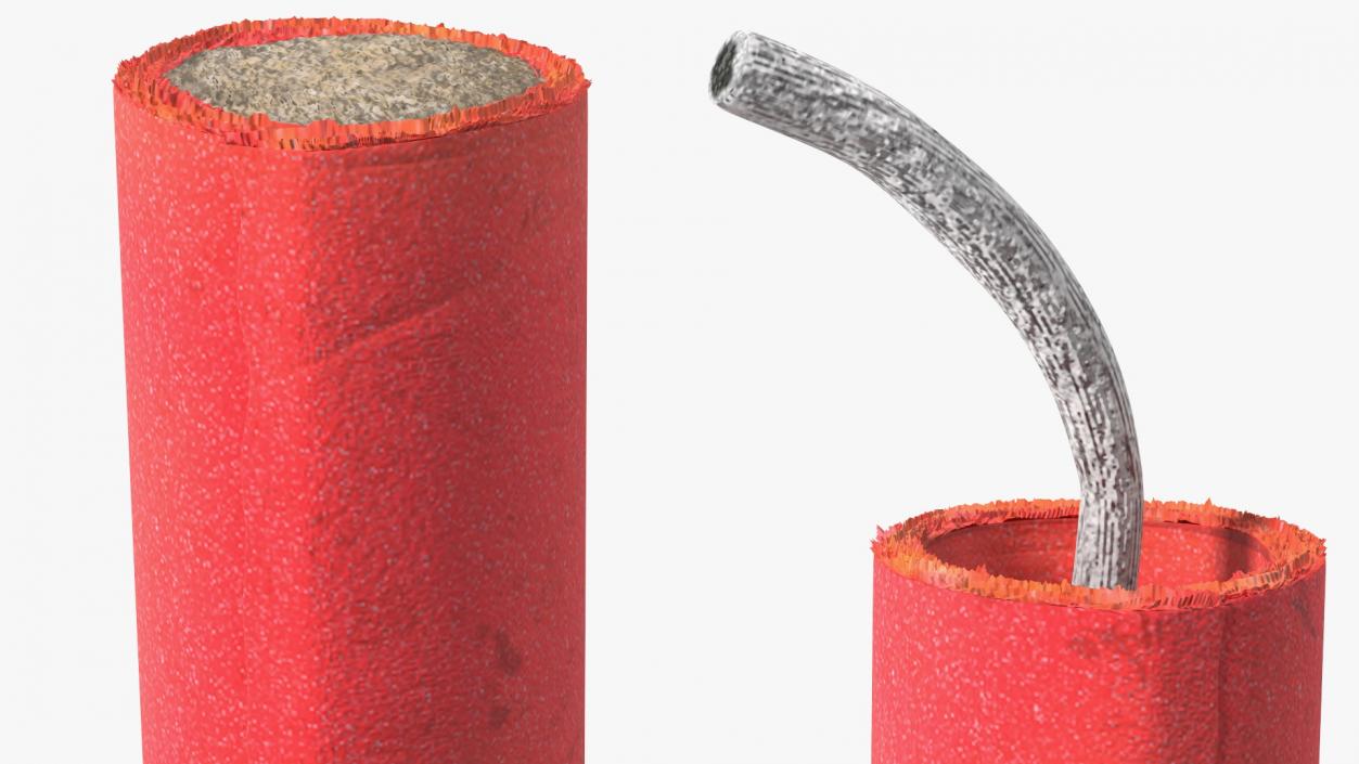 3D model Red Firecracker