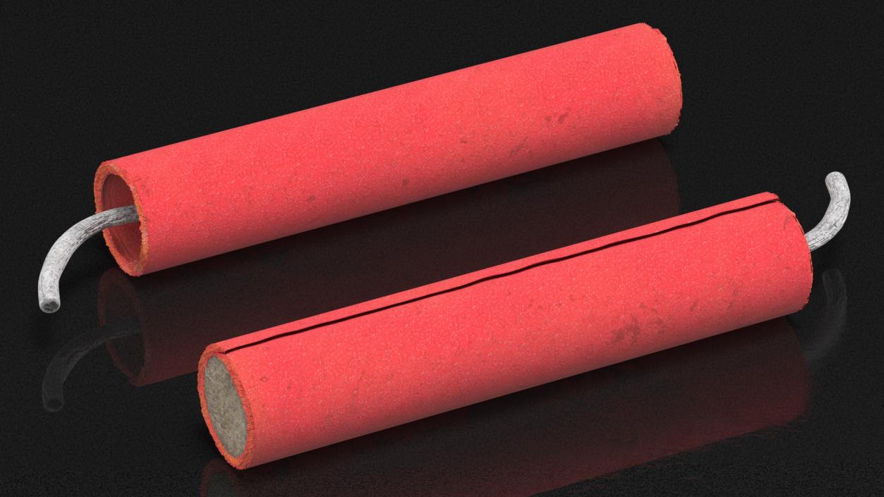 3D model Red Firecracker