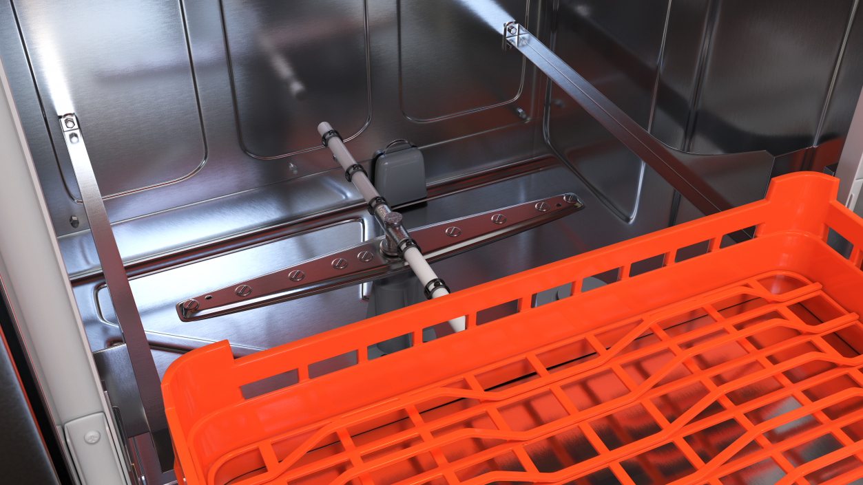 3D Commercial Dishwasher