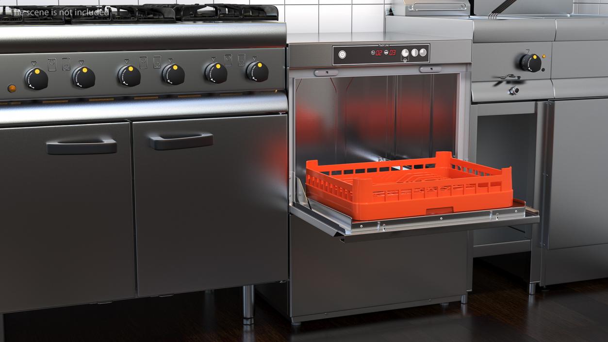 3D Commercial Dishwasher