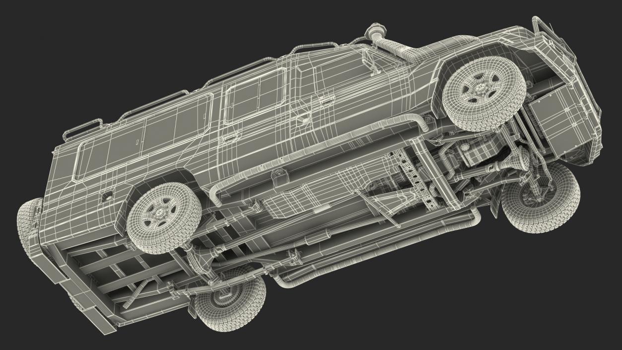 3D model Safari Vehicle 4x4 Rigged