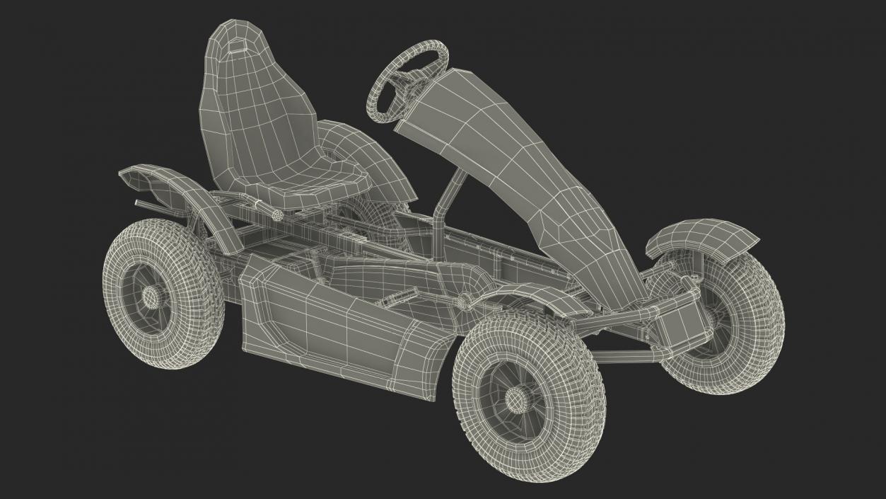 Rigged Pedal Karts Collection 3D model