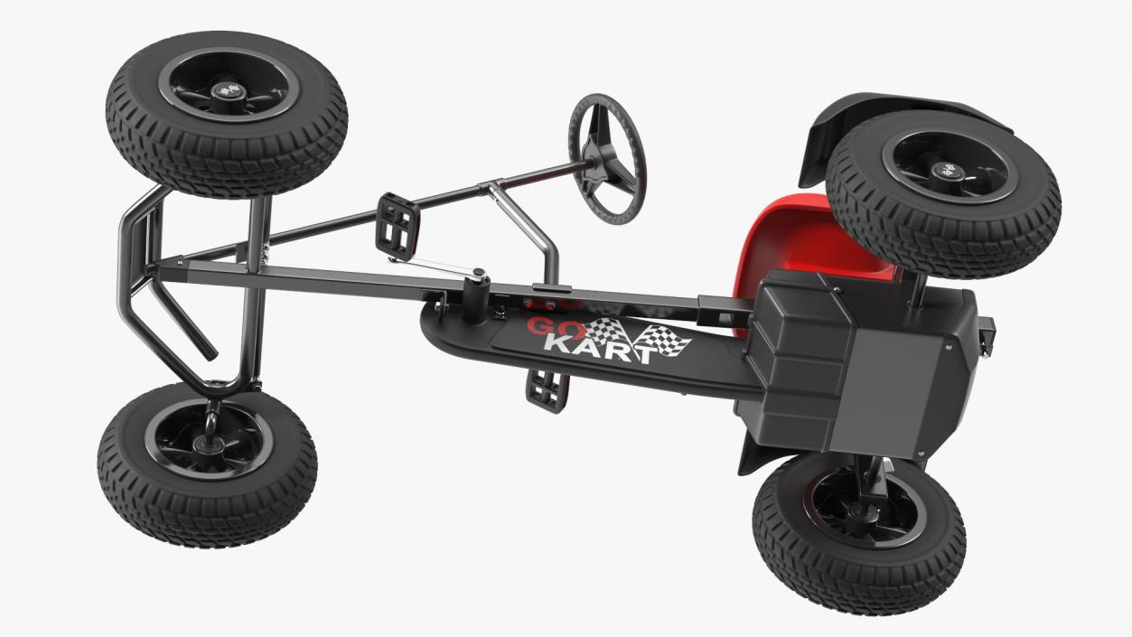 Rigged Pedal Karts Collection 3D model