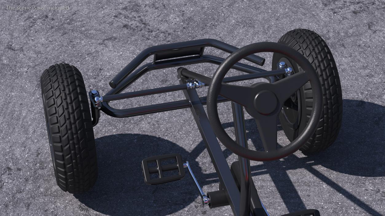 Rigged Pedal Karts Collection 3D model