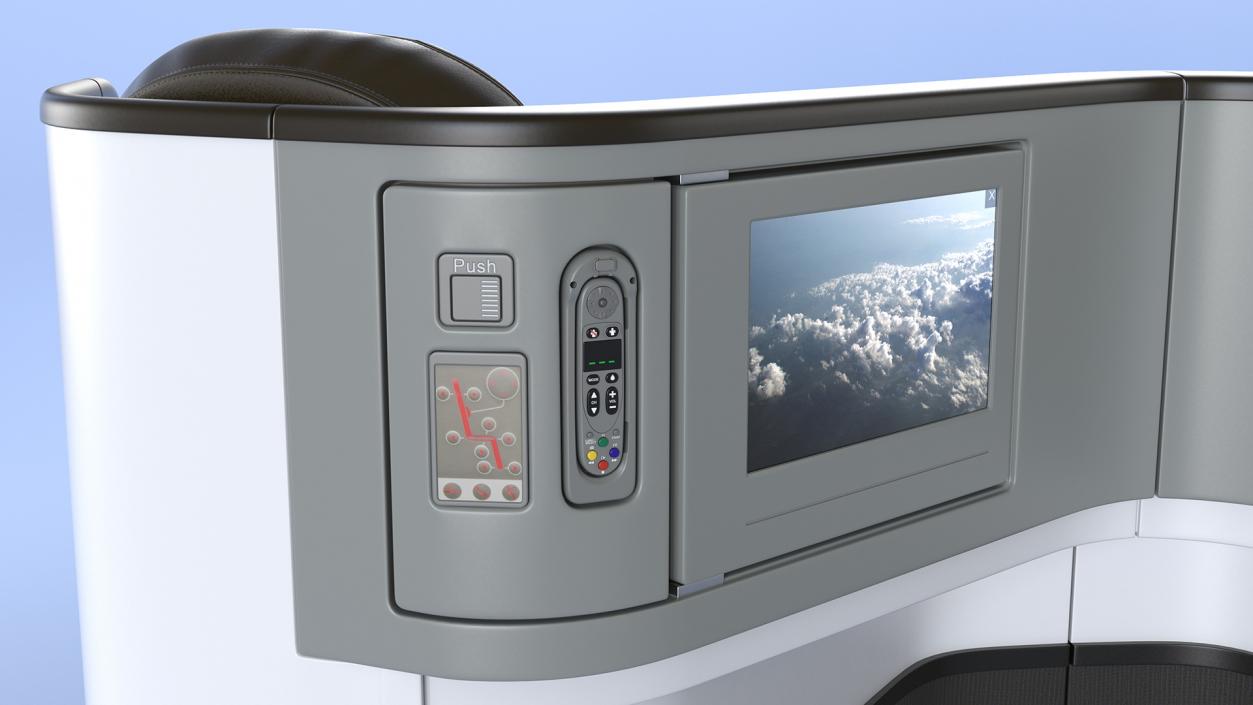 Airplane Business Class Seats Central 3D