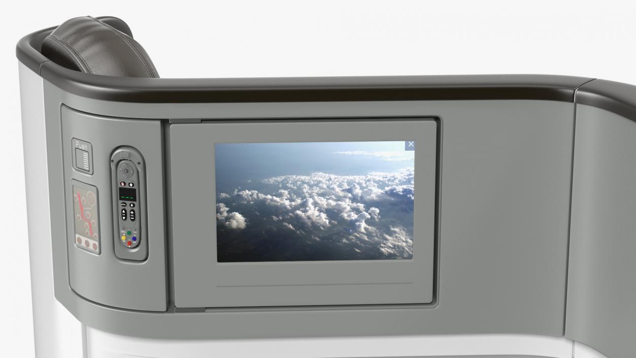 Airplane Business Class Seats Central 3D