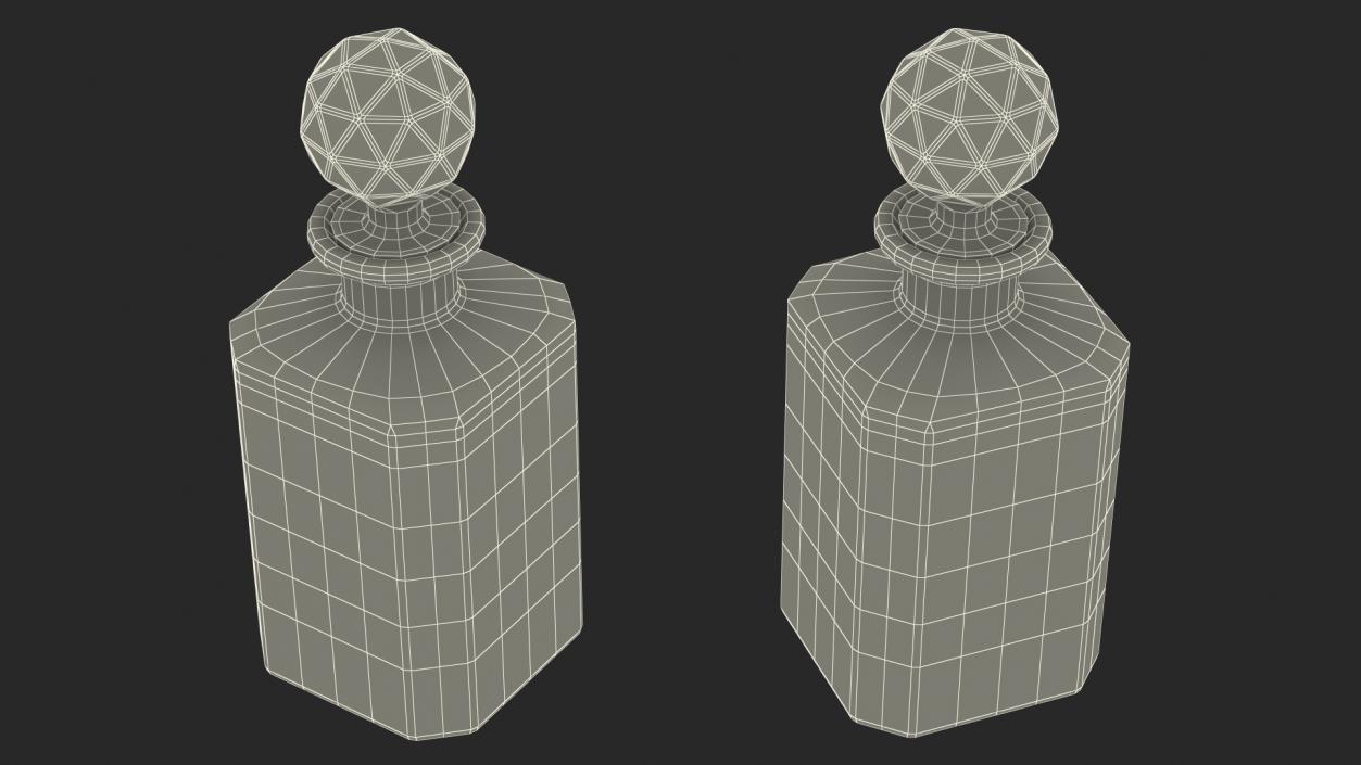 3D Square Crystal Decanter model