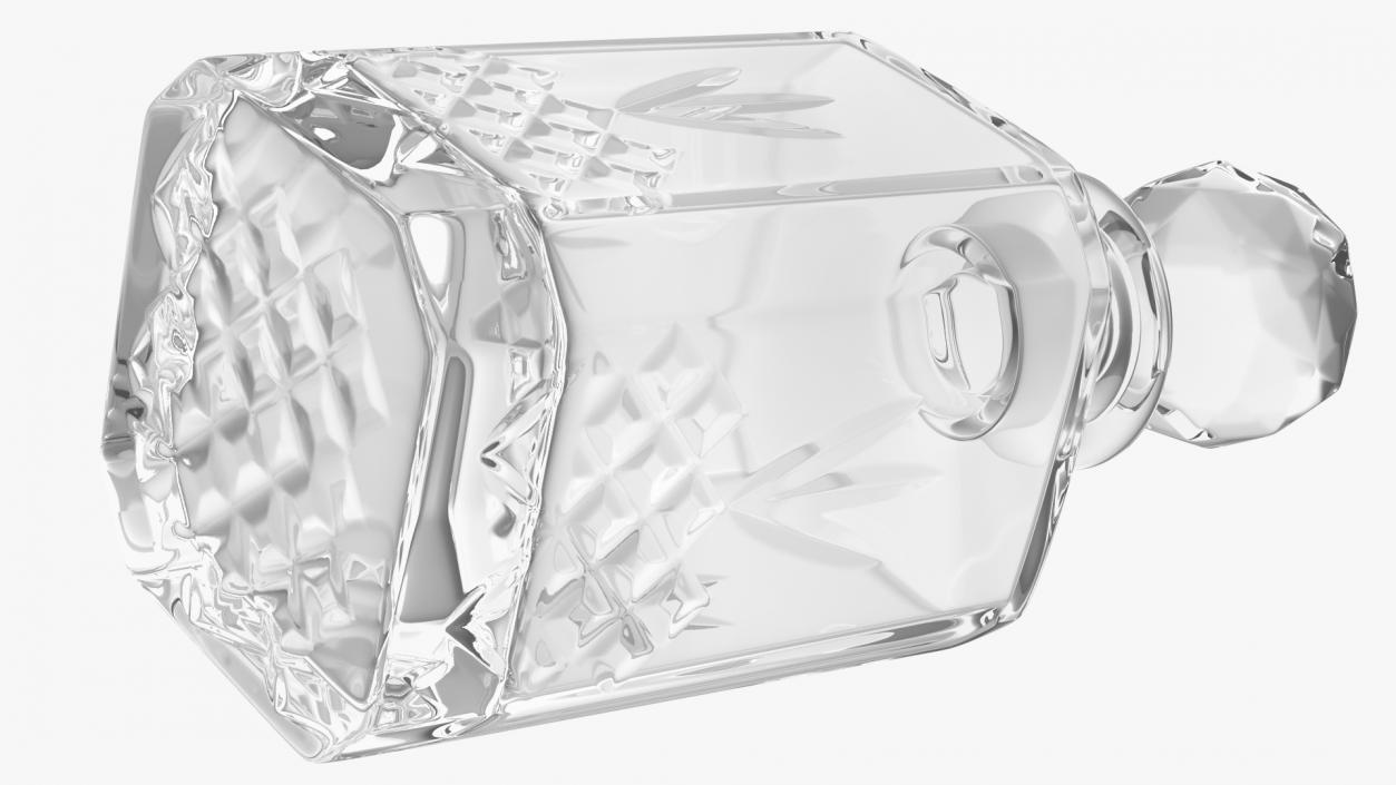 3D Square Crystal Decanter model