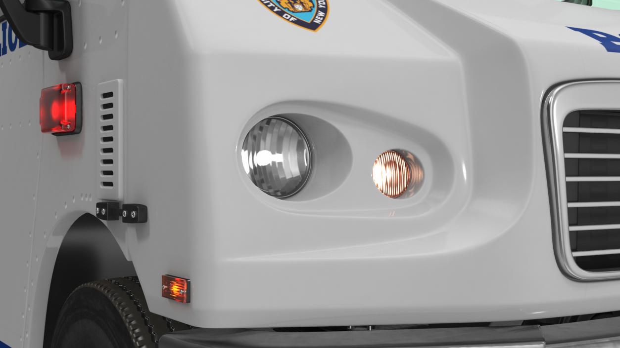 3D NYPD Mobile Command Center Lights On