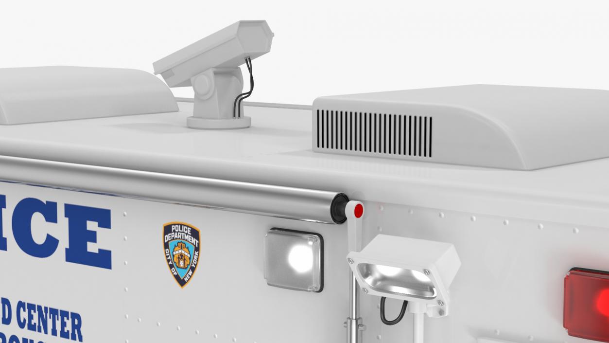 3D NYPD Mobile Command Center Lights On