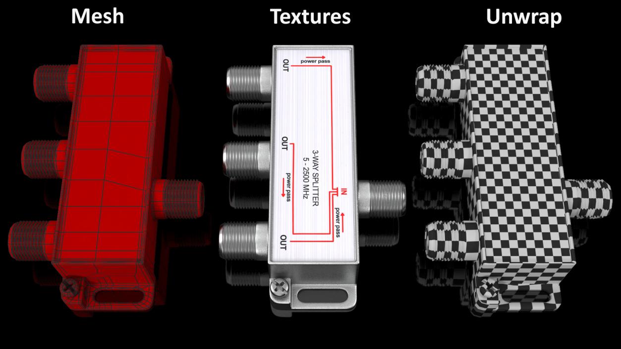 3D model Coaxial Cables Collection