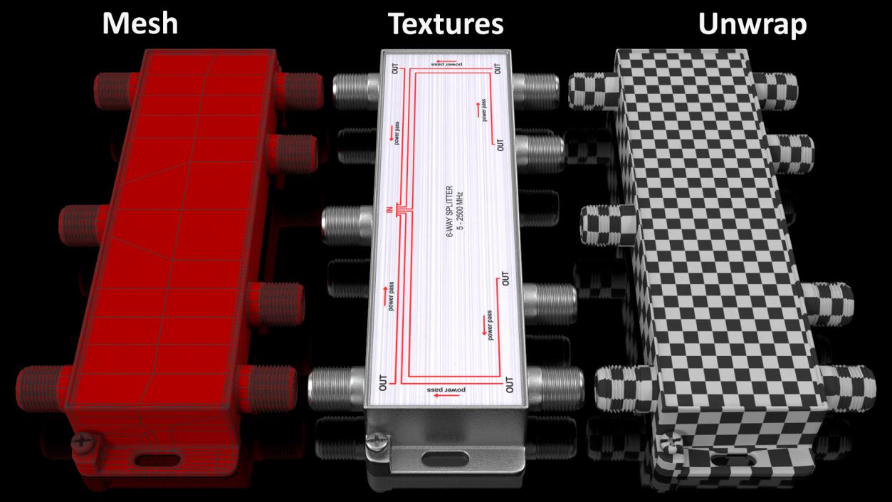 3D model Coaxial Cables Collection